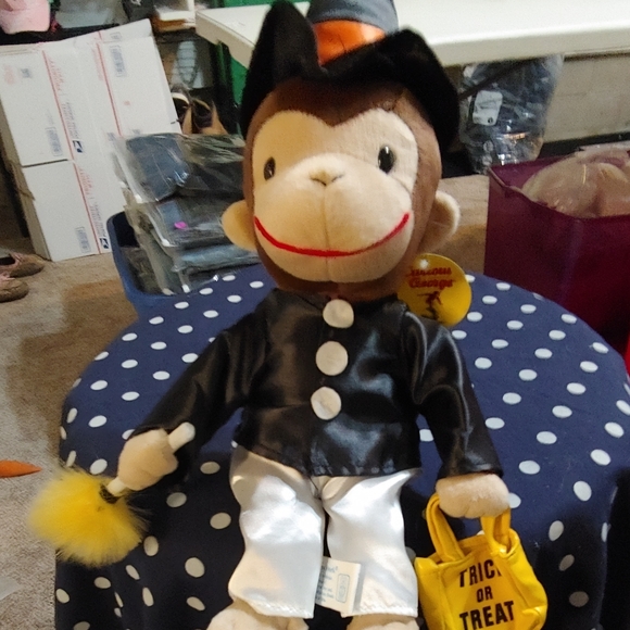 Curious George stuffed animal